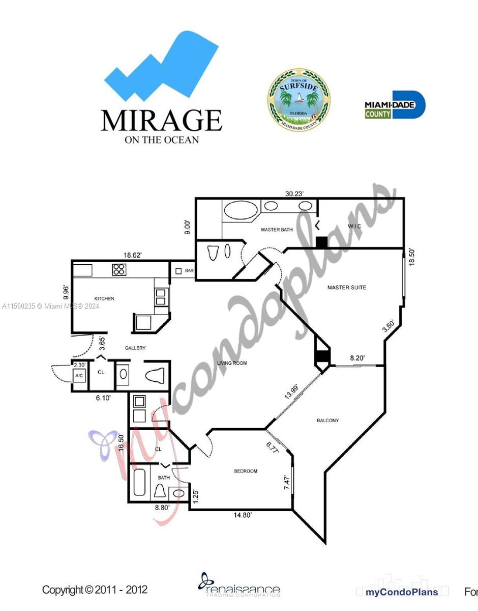 8925 Collins Avenue, Unit 2J Surfside, FL 33154 - Photo 38 of 62 a picture of a room with a table and white walls