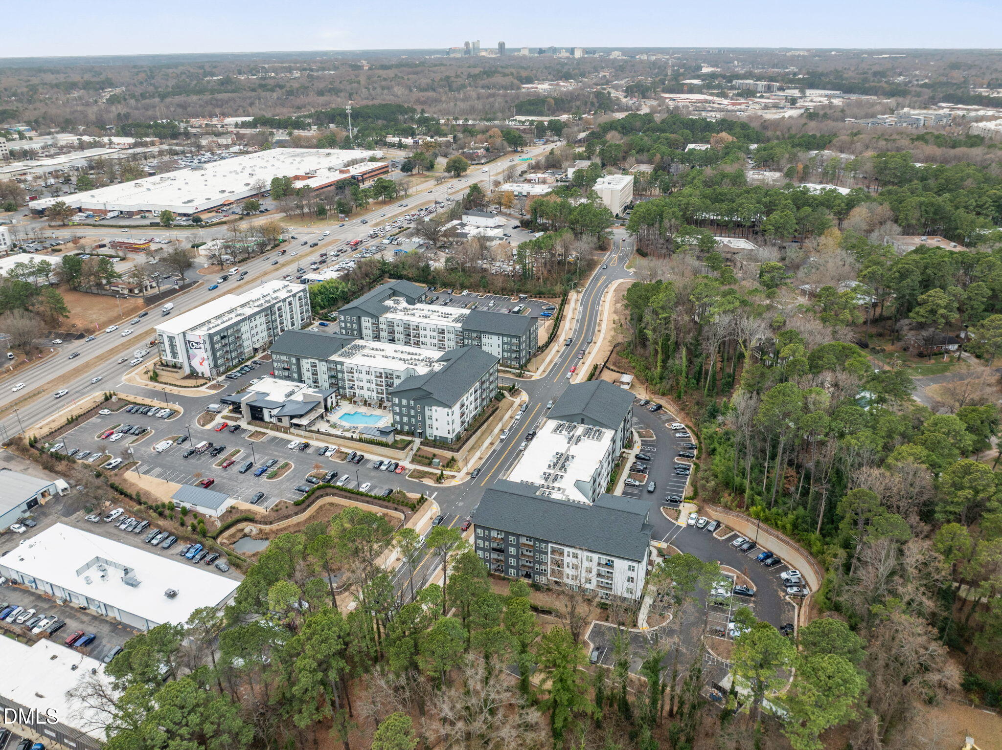 3000 Brentwood Road Raleigh, NC 27604 - Photo 11 of 41 an aerial view of residential building with parking space