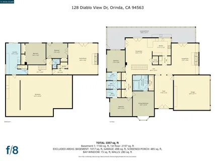 $2,480,000 | 128 Diablo View Drive, Orinda, CA 94563