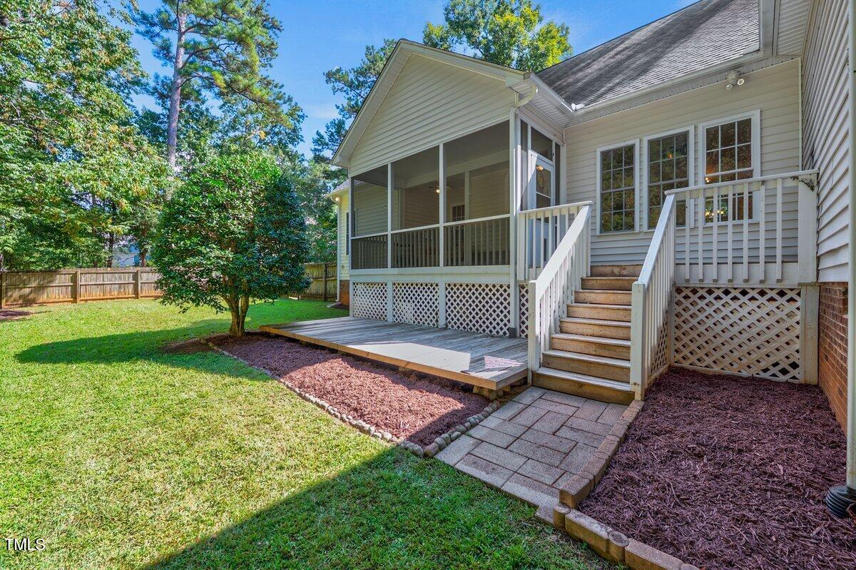 1321 Taylor Farm Road Raleigh, NC 27603 - Photo 34 of 41 Screened Porch and deck