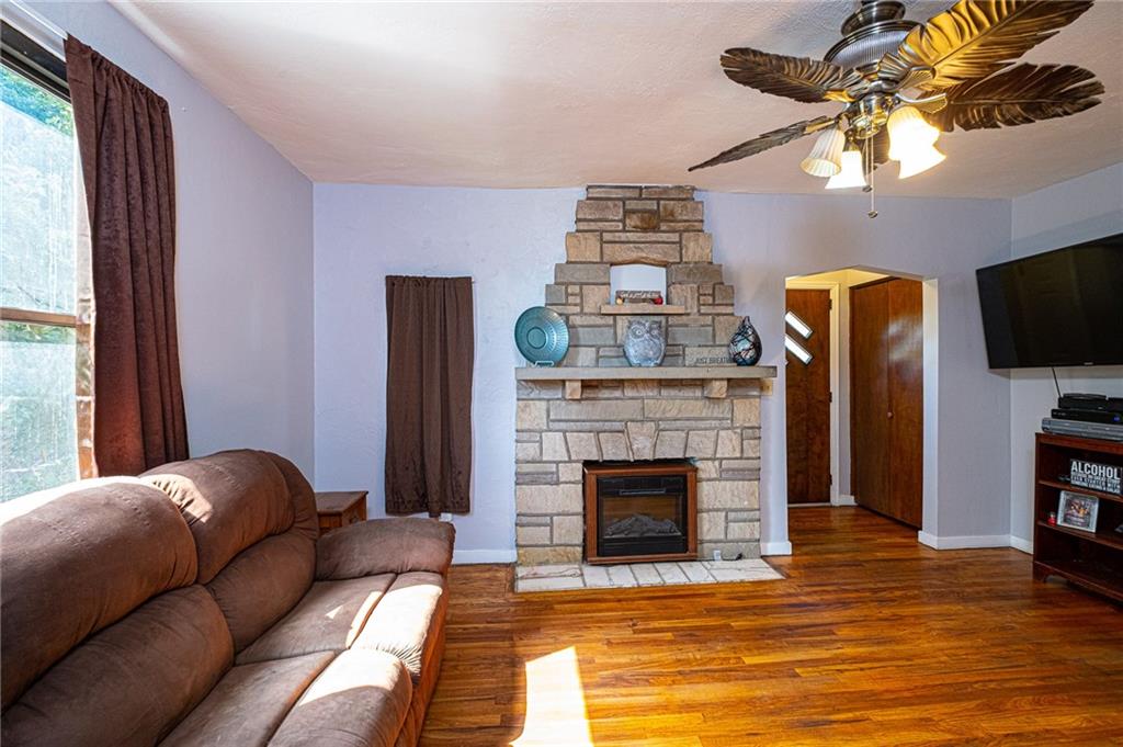 265 Walton Road Baldwin, PA 15236 - Photo 3 of 25 Living Room with Decorative Fireplace