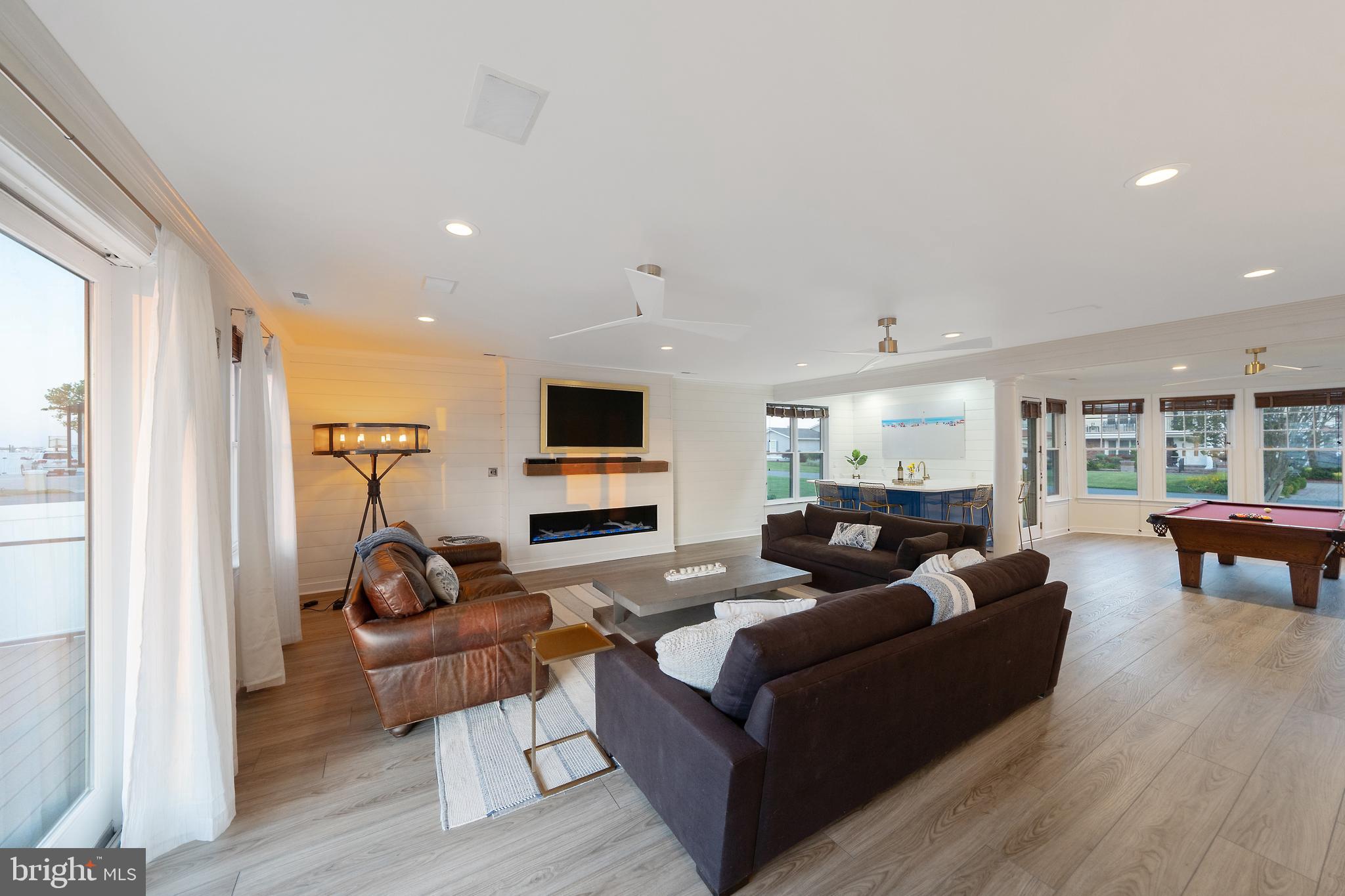 13023 North Shore Road Ocean City, MD 21842 - Photo 27 of 62 Large Rec Room with Wet Bar & Pool Table