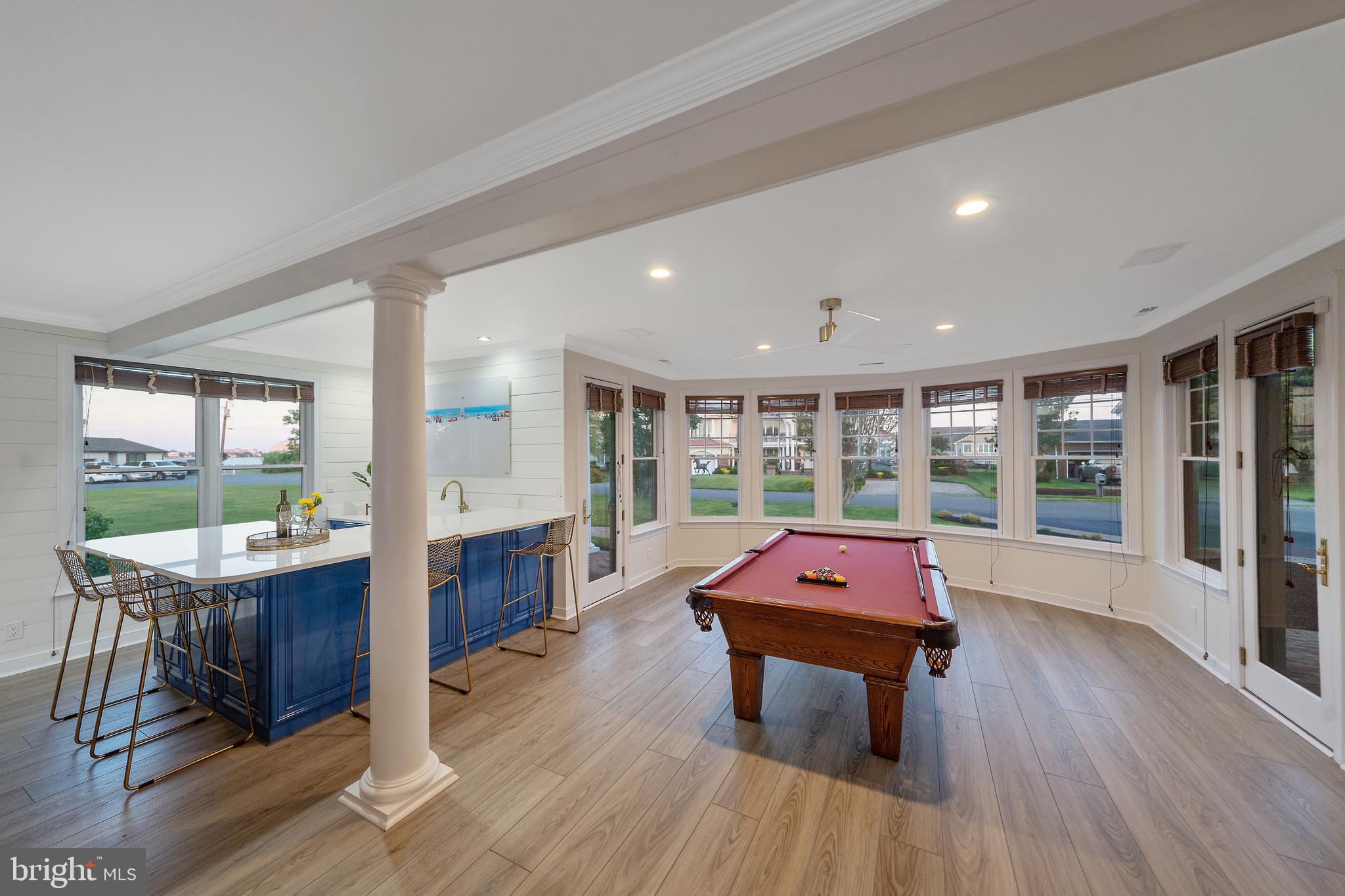 13023 North Shore Road Ocean City, MD 21842 - Photo 28 of 62 Large Rec Room with Wet Bar & Pool Table