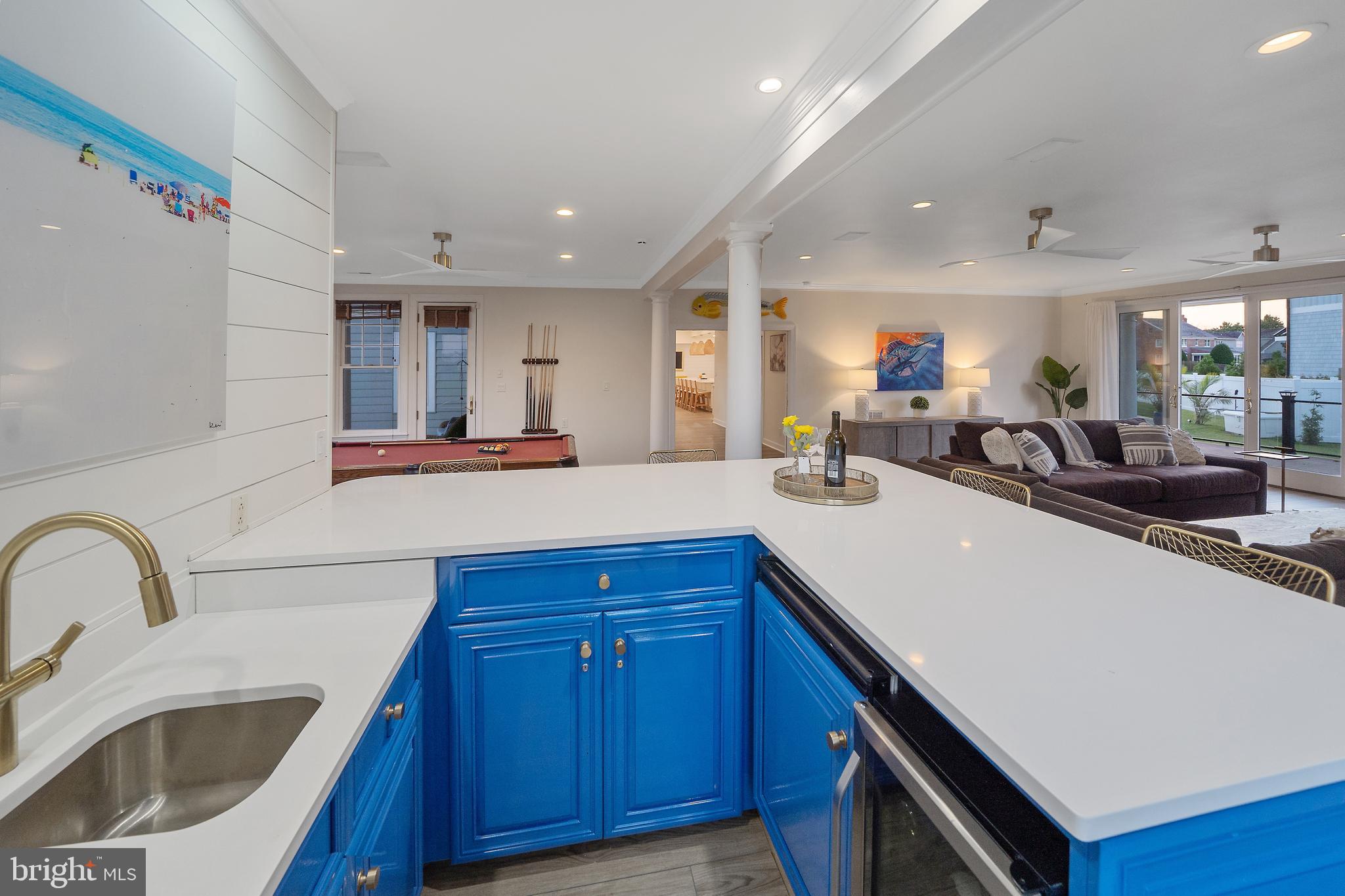 13023 North Shore Road Ocean City, MD 21842 - Photo 29 of 62 Large Rec Room with Wet Bar & Pool Table