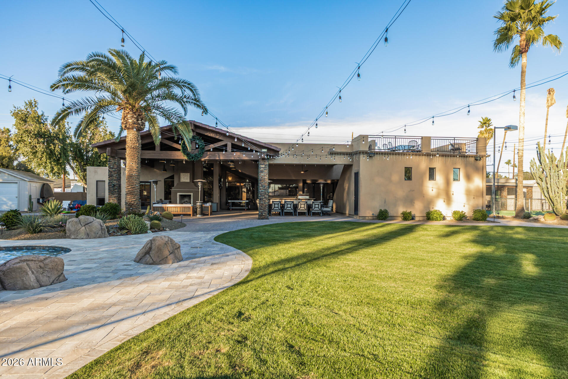 5821 East Cactus Road Scottsdale, AZ 85254 - Photo 72 of 93 Expansive Backyard with Outdoor Kitchen