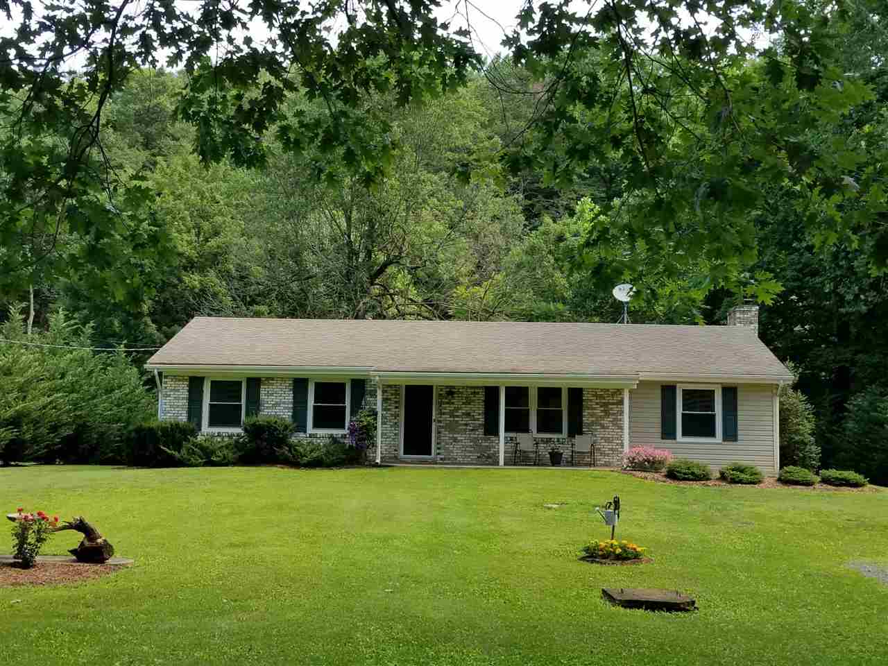 8150 Briery Branch Road Dayton, VA 22821 - Photo 2 of 30 Brick and vinyl exterior, front porch and large deck