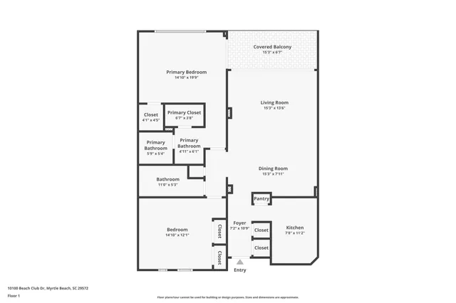 $457,000 | 10100 Beach Club Drive, Unit 8E, Myrtle Beach, SC 29572
