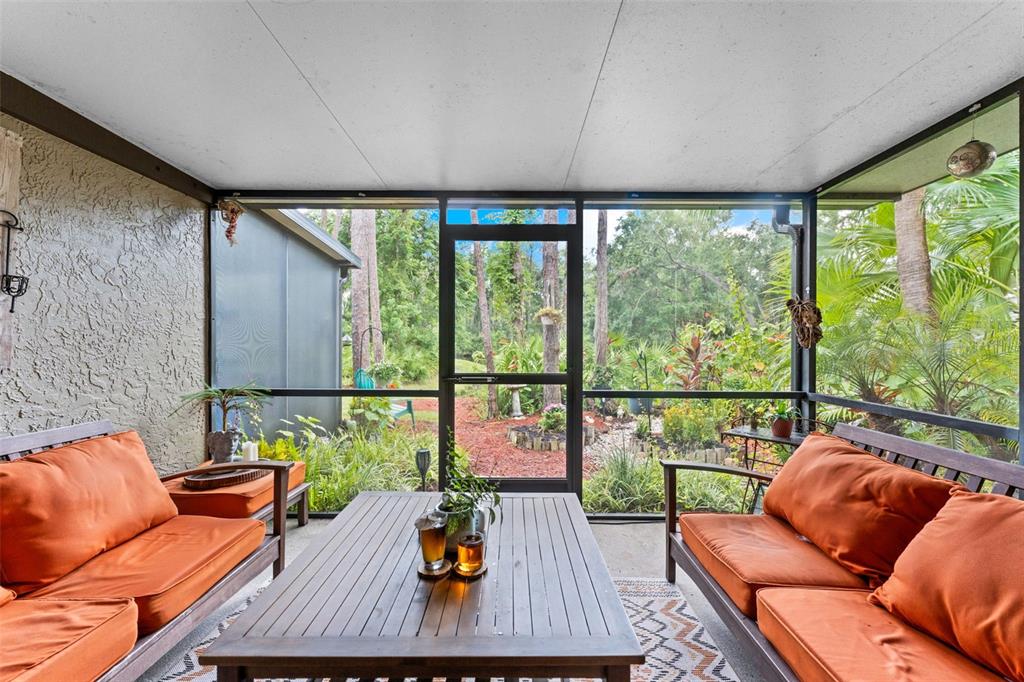 250 Woods Landing Trail Oldsmar, FL 34677 - Photo 20 of 45 a outdoor sitting area with furniture and a potted plant