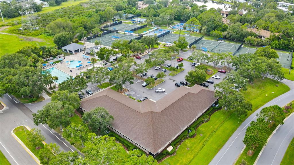 250 Woods Landing Trail Oldsmar, FL 34677 - Photo 38 of 45 an aerial view of a house with a yard and lake view