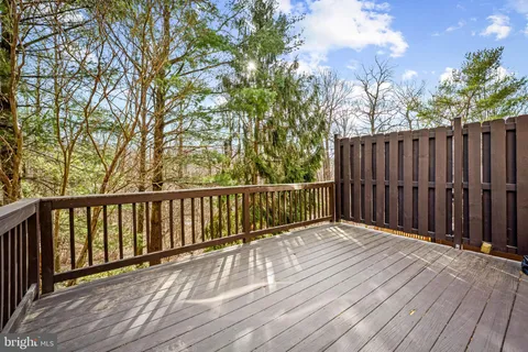 a view of wooden deck
