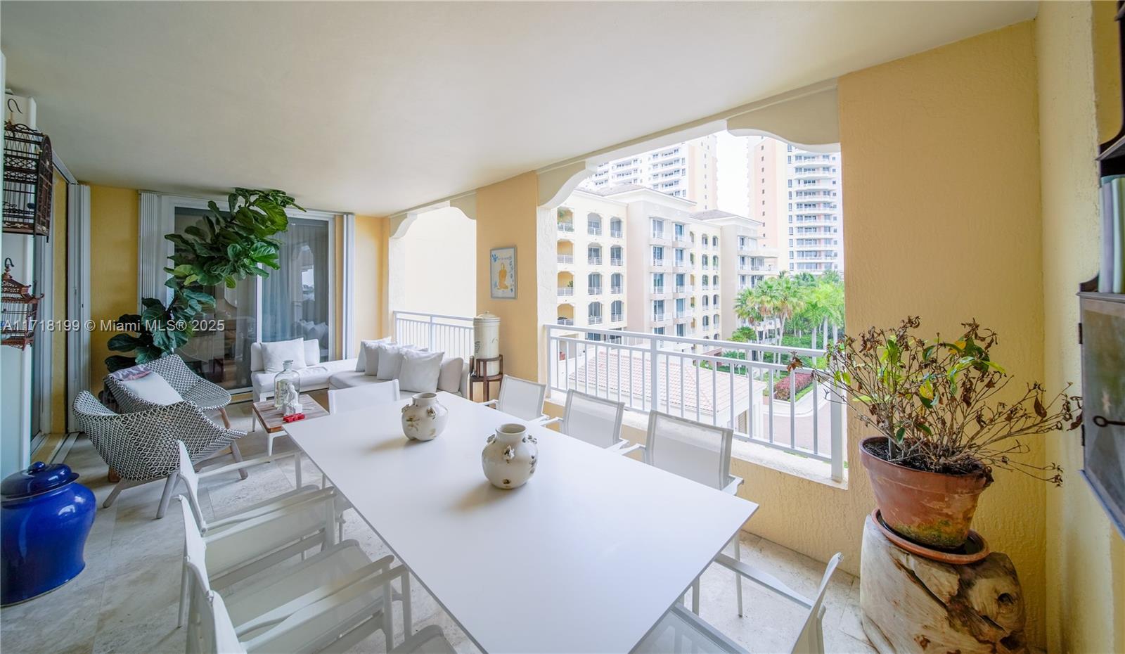765 Crandon Boulevard, Unit 510 Key Biscayne, FL 33149 - Photo 15 of 28 a view of a dining room with furniture window and outside view