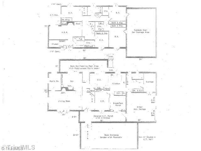 794 Scott Road Lewisville, NC 27023 - Photo 7 of 8 Interior Space/Layout. Main and Upper. The floor plan was obtained from a 1977 appraisal and all information is subject to change and should be verified.