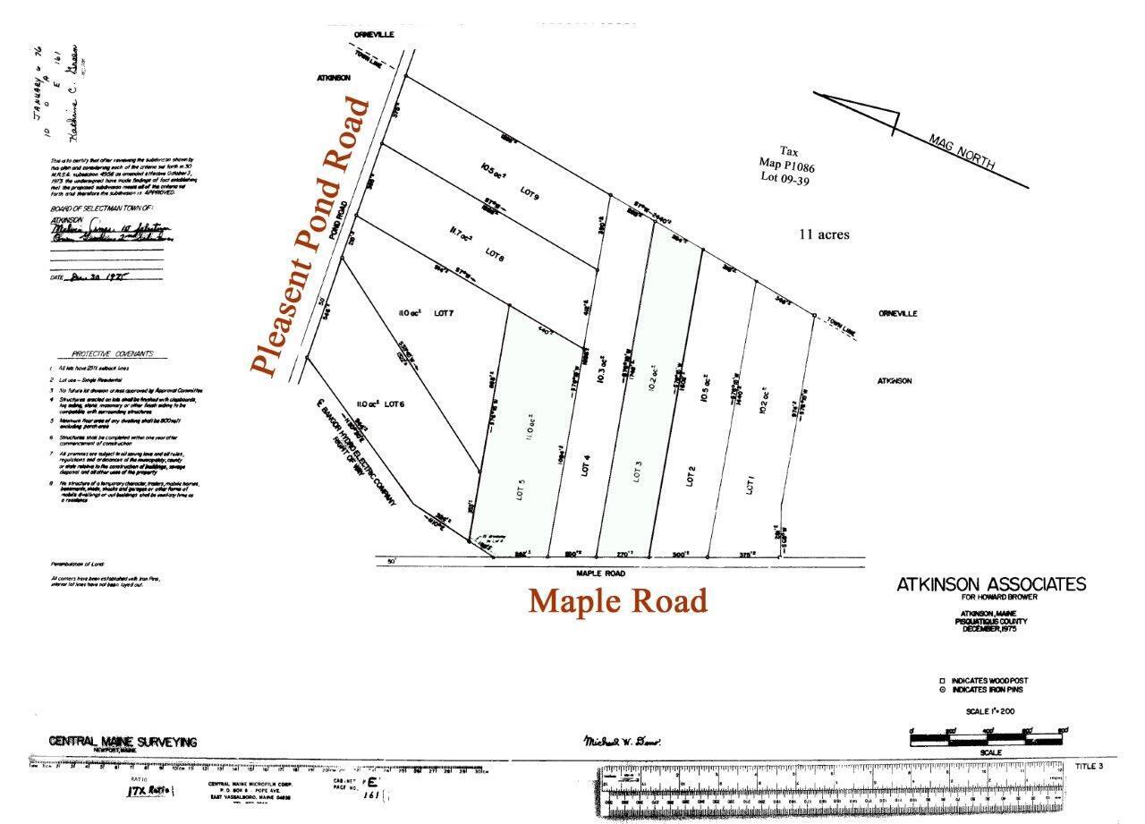 Lot 7 Pleasant Pond Road Milo, ME 04463 - Photo 12 of 14 Survey - Bland - Roads_edited-1