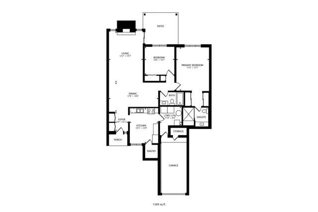 a picture of a bench in front of a house