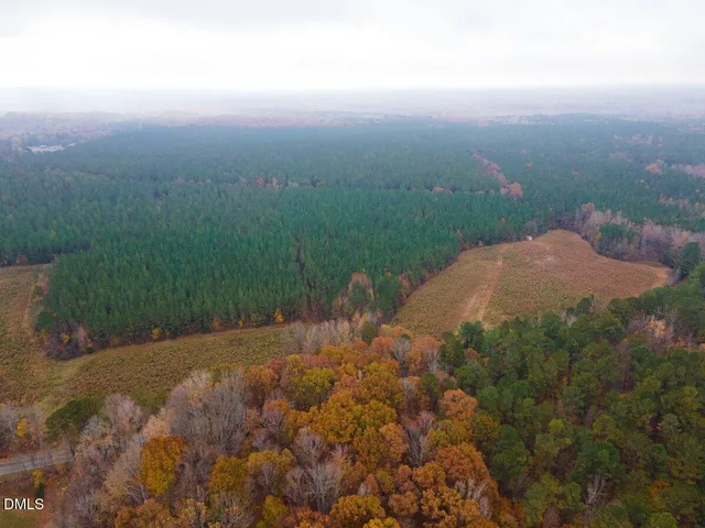 a view of a street with a yard