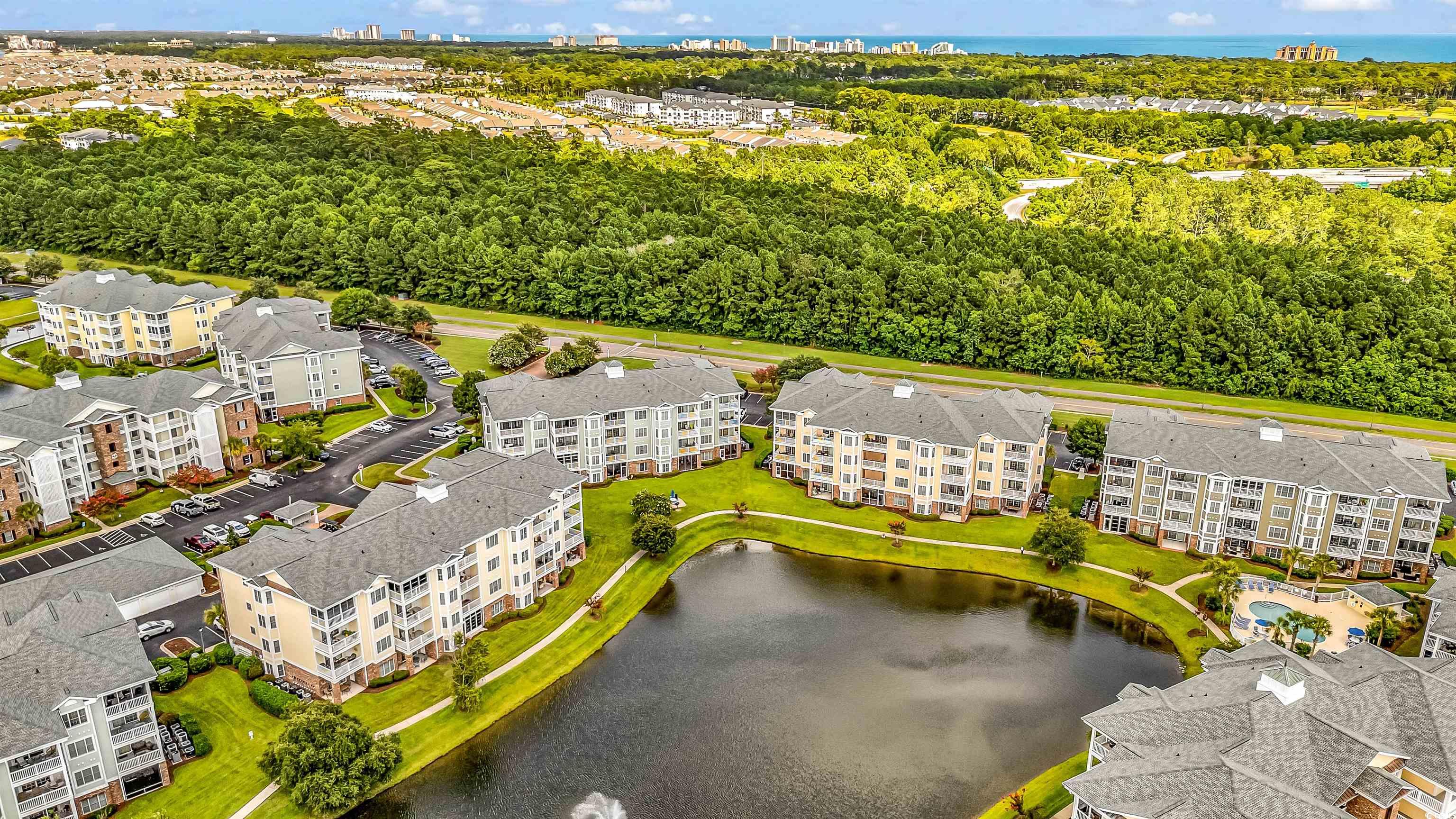 4829 Luster Leaf Circle, Unit 301 Myrtle Beach, SC 29577 - Photo 5 of 34 Bird's eye view of a large body of water