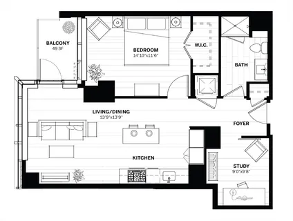 $1,395,000 | 133 Seaport Boulevard, Unit 716, Boston, MA 02210