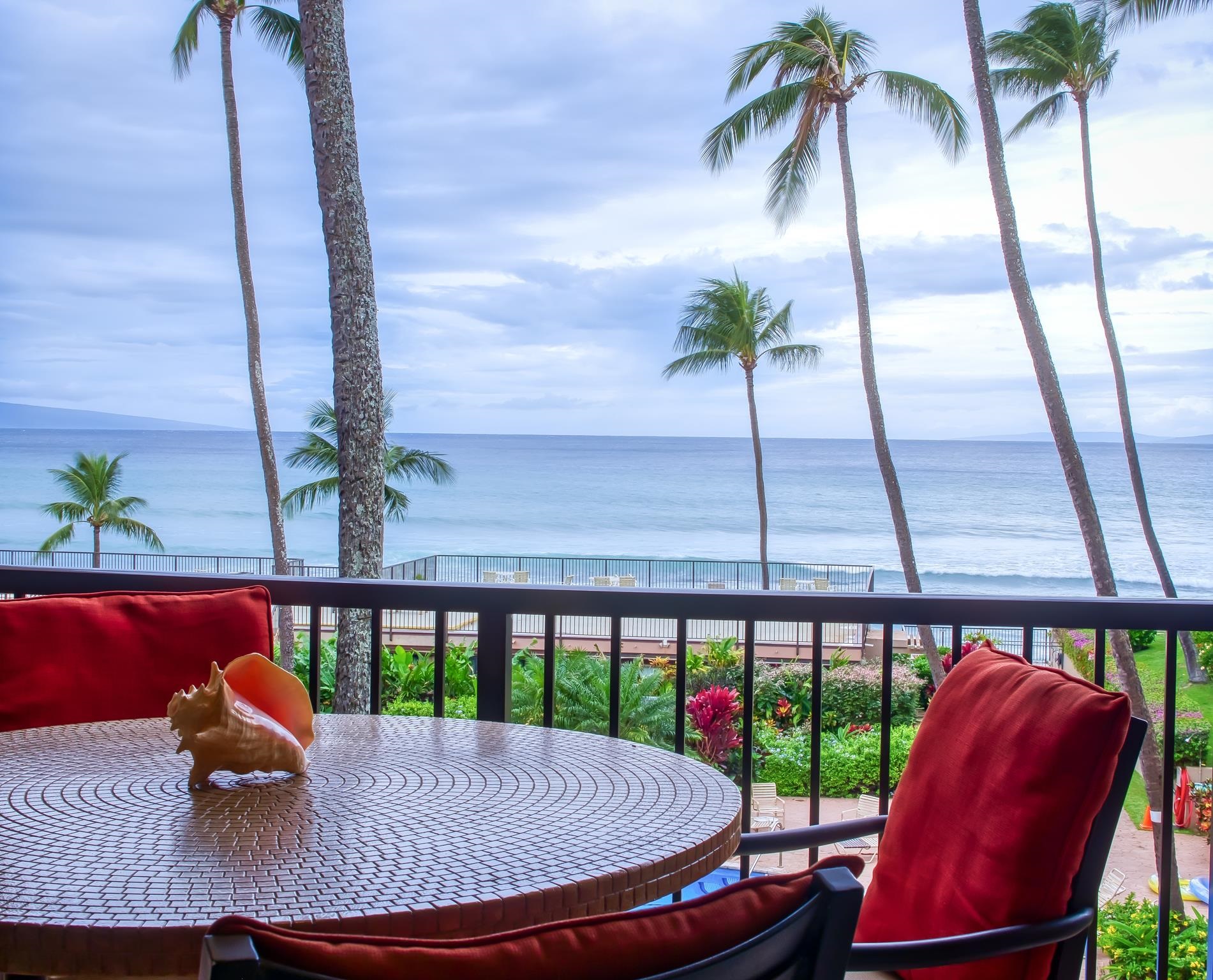 a outdoor space with furniture