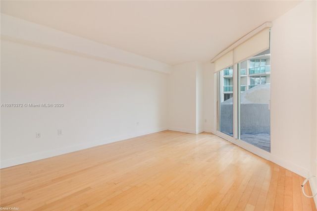 an empty room with entrance