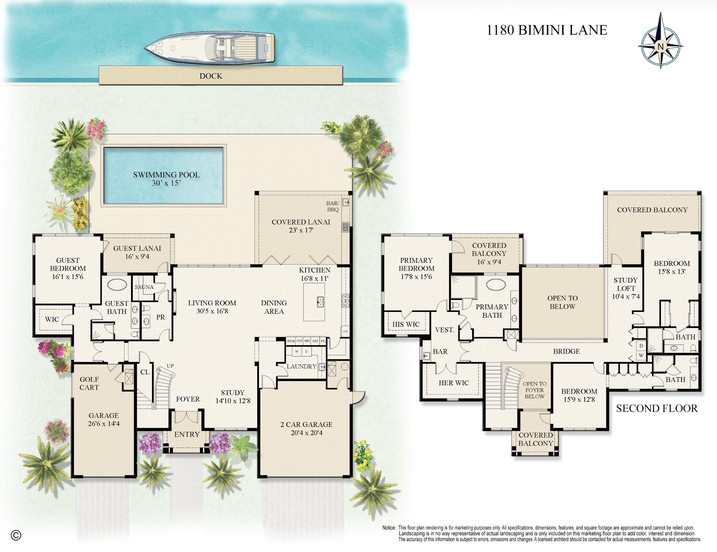 1180 Bimini Lane Singer Island, FL 33404 - Photo 32 of 32 Floor Plan
