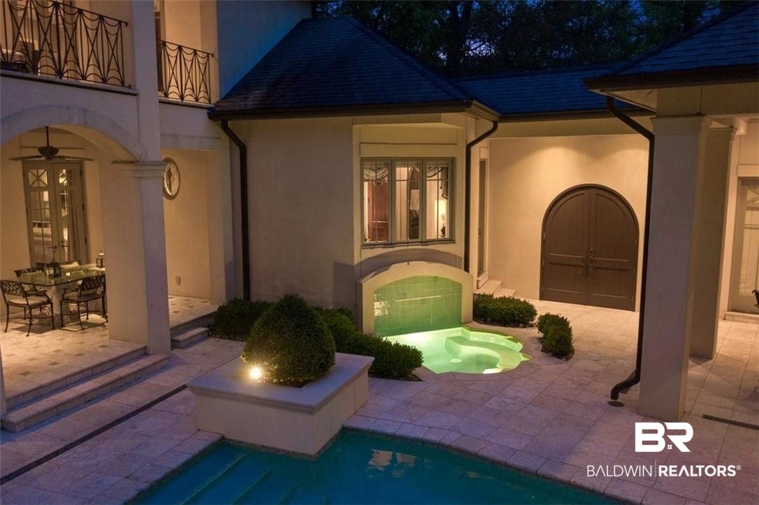 4 Chancery Court Mobile, AL 36608 - Photo 49 of 54 View of patio / terrace with a balcony and french doors
