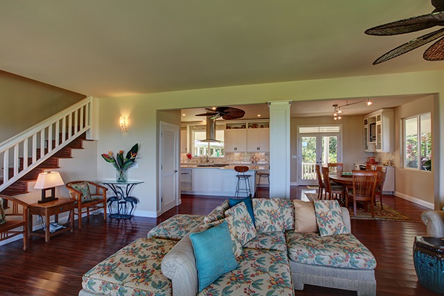 500 North Holokai Place Haiku, HI 96708 - Photo 5 of 17 a living room with furniture and wooden floor