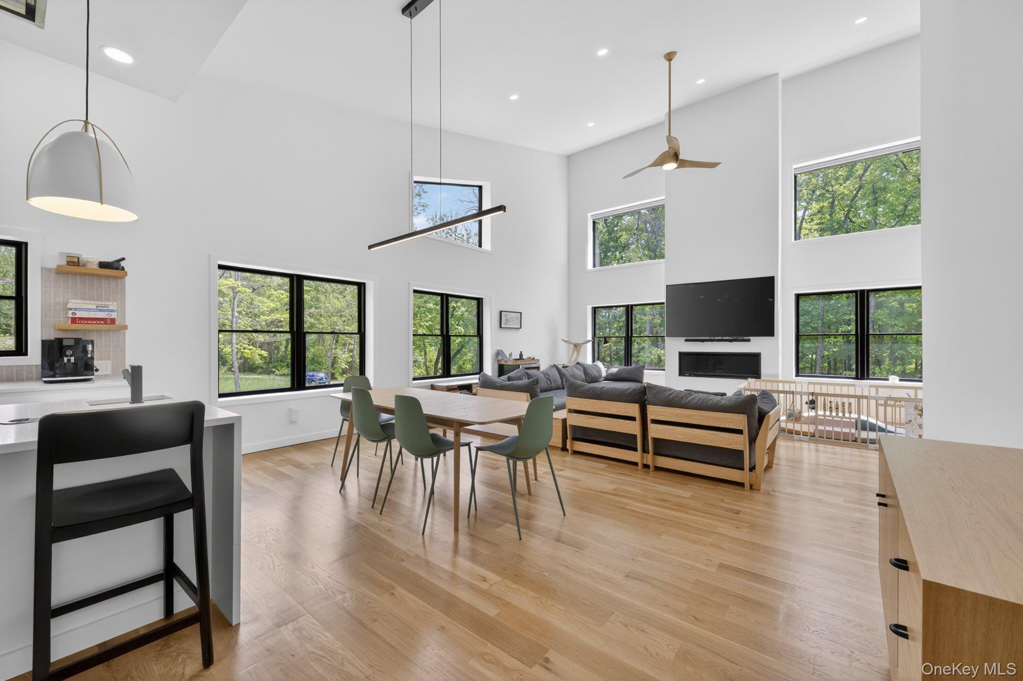 739 Old Post Road New Paltz, NY 12561 - Photo 13 of 47 Spacious open-concept living area featuring high vaulted ceilings