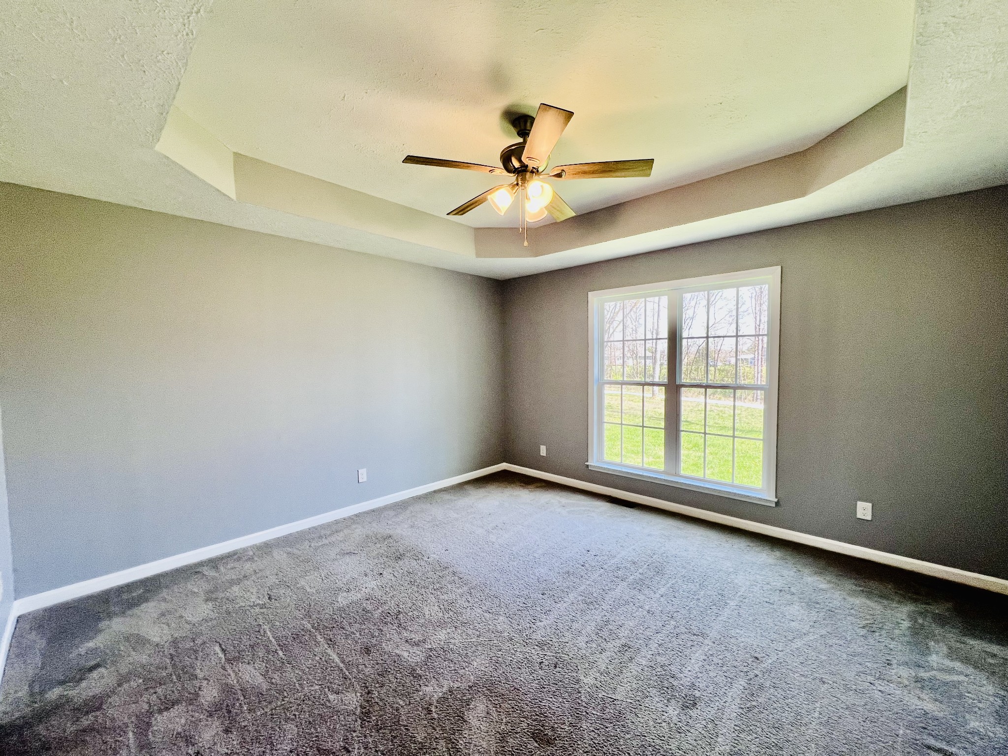 4759 Little Dry Creek Road Pulaski, TN 38478 - Photo 5 of 18 an empty room with chandelier fan and windows