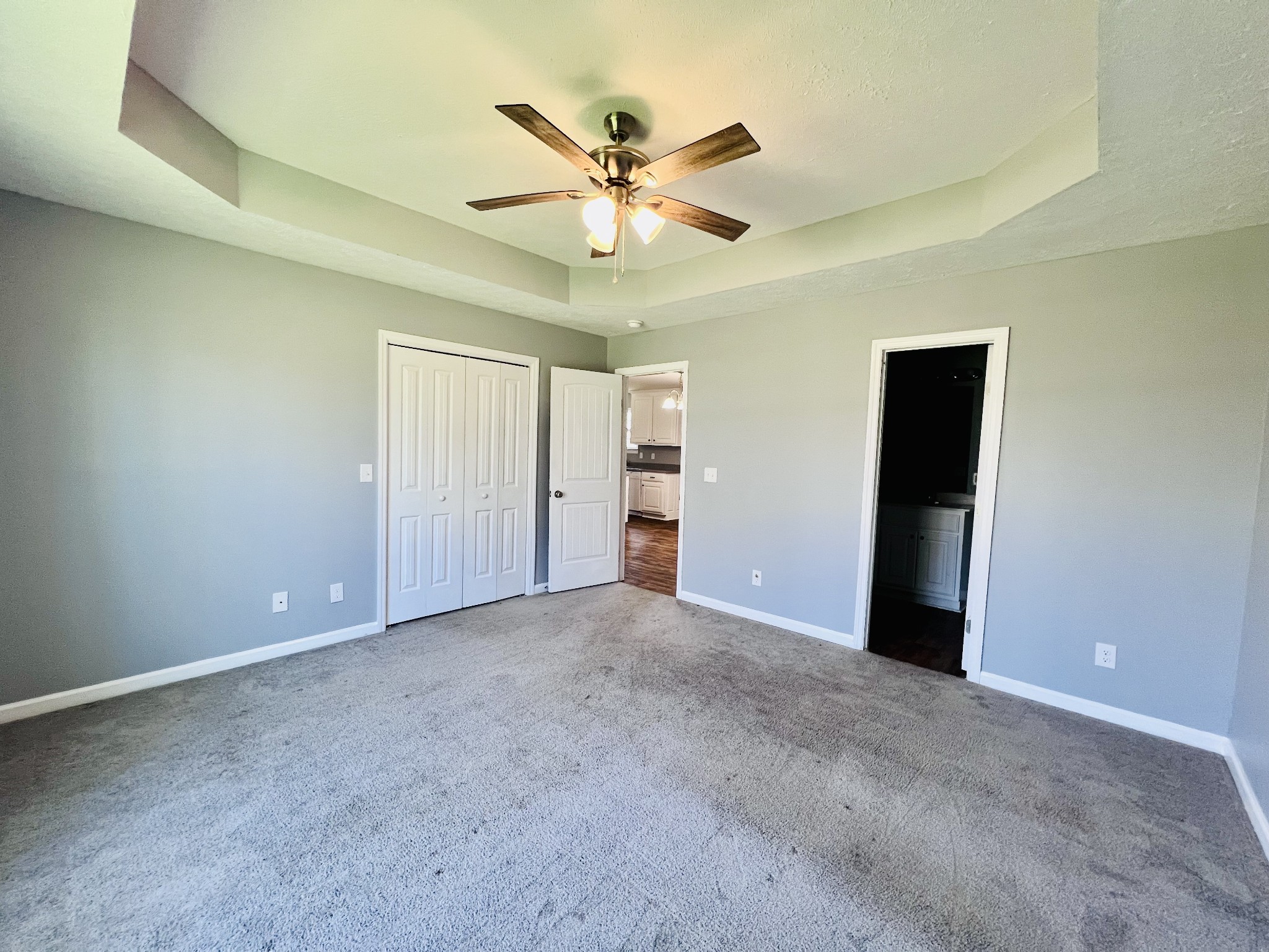 4759 Little Dry Creek Road Pulaski, TN 38478 - Photo 6 of 18 an empty room with closet and ceiling fan