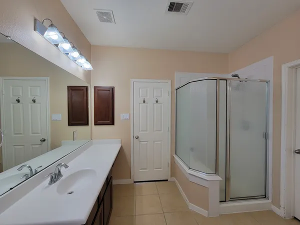 a view of swimming pool with a yard