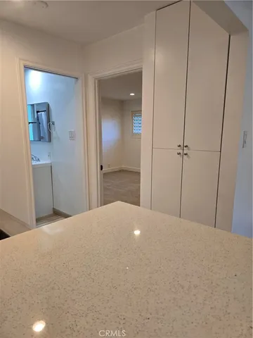 a view of a bedroom with a wardrobe space