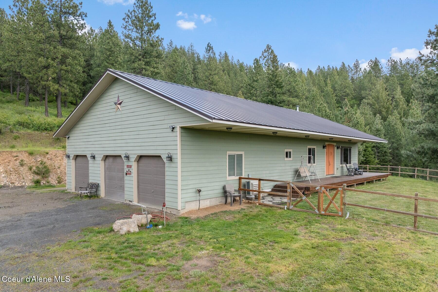 16003 Benewah Creek Road St. Maries, ID 83861 - Photo 26 of 45 Aerial Home Outbuilding View