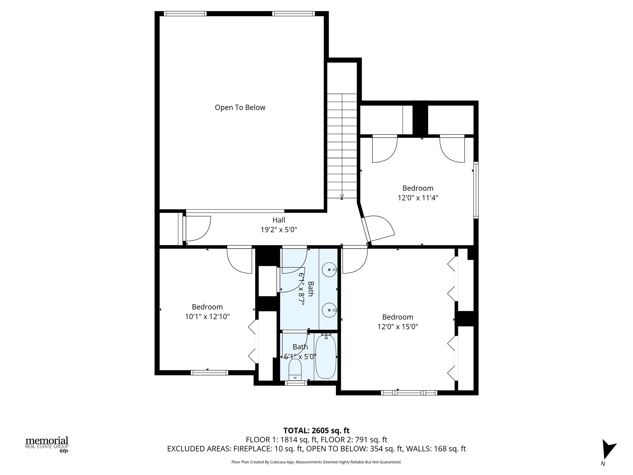 11507 Del Monte Drive Houston, TX 77077 - Photo 44 of 44 Second floor floorplan