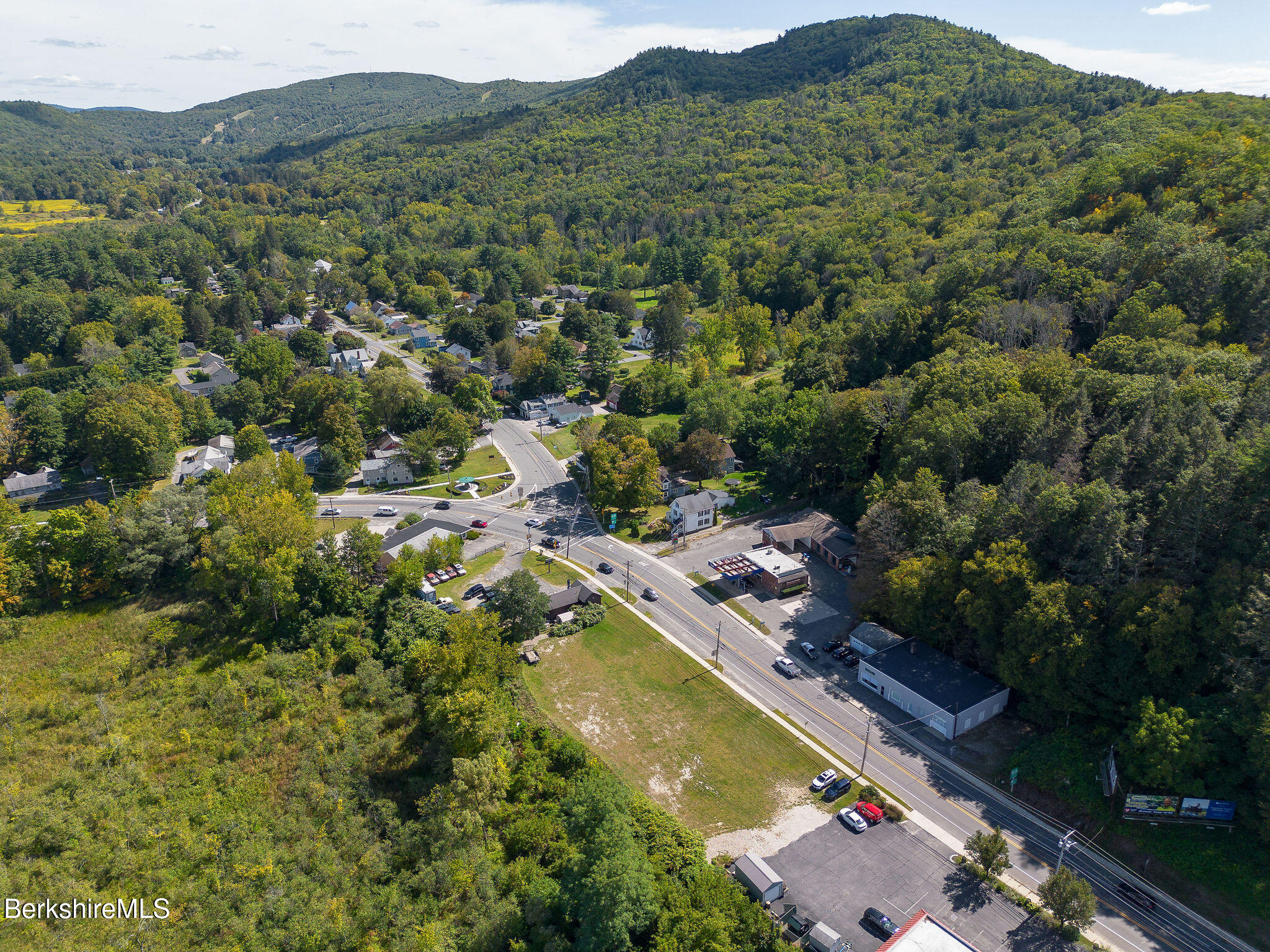 185 B State Road Great Barrington, MA 01230 - Photo 3 of 6 an aerial view of residential houses with outdoor space and trees