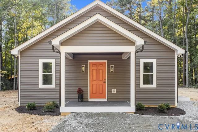 a front view of a house