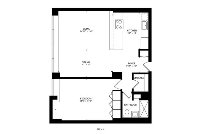 $3,000 | 1255 North Sandburg Terrace, Unit 2804, Chicago, IL 60610