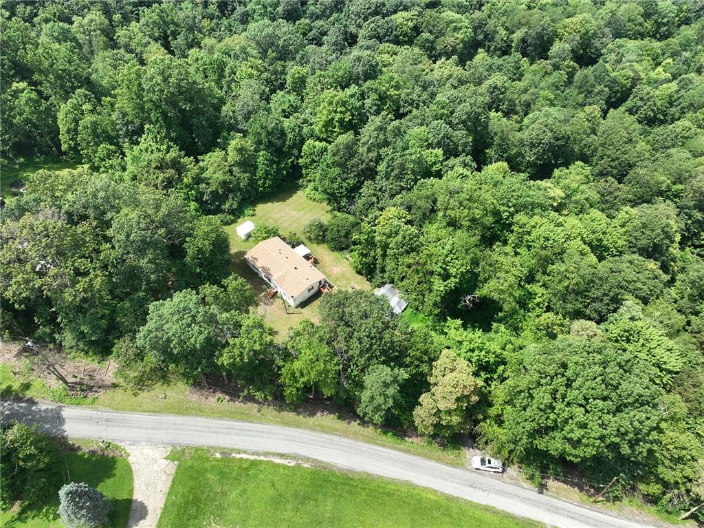 45 Perkins Lane Burgettstown, PA 15021 - Photo 27 of 27 an aerial view of residential house with outdoor space and trees all around