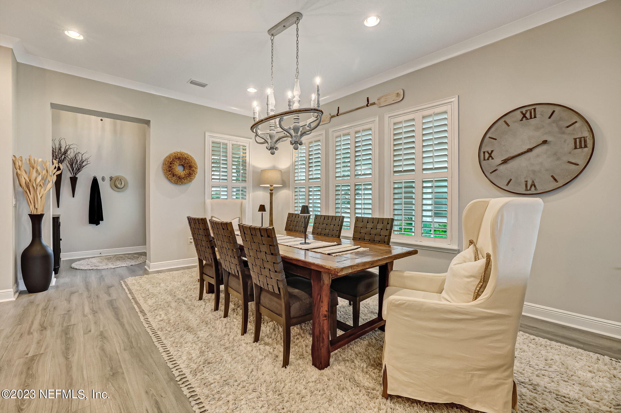 173 Rum Runner Way St. Johns, FL 32259 - Photo 25 of 104 a view of a dining room with furniture window and wooden floor