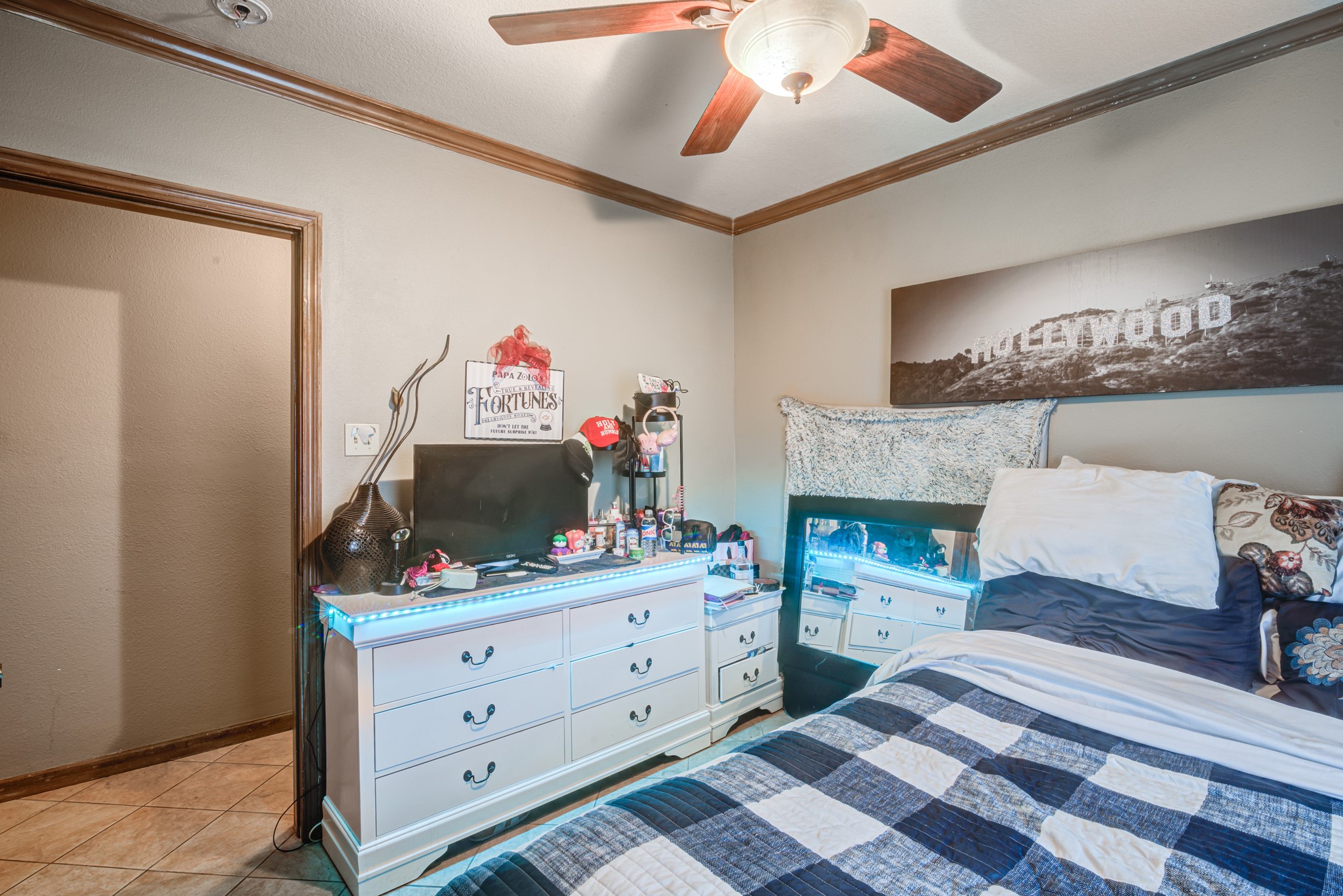 8123 Tareyton Lane Houston, TX 77075 - Photo 15 of 27 a living room with furniture and a fireplace
