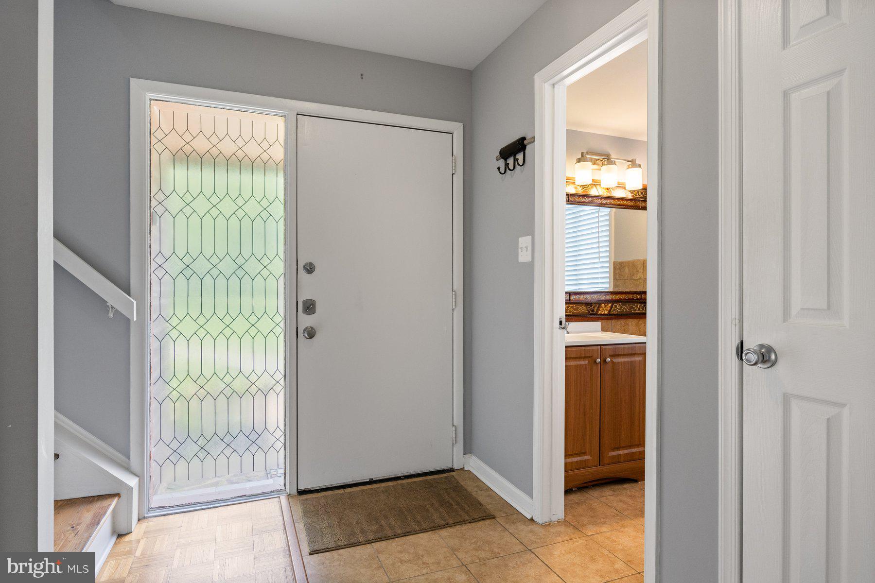 Front door with side light