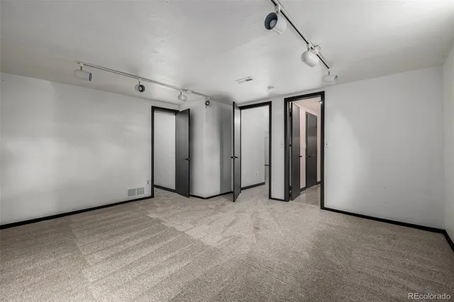 a view of a room with closet