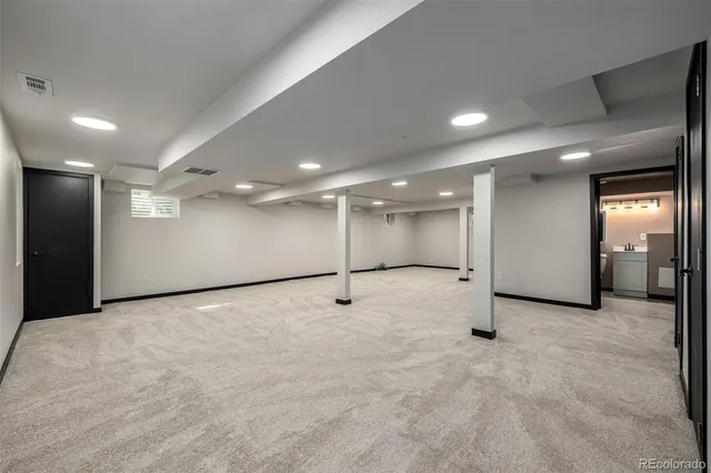 a view of an empty room