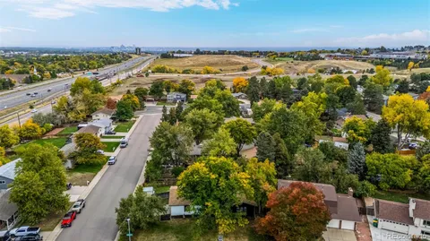 an aerial view of a city