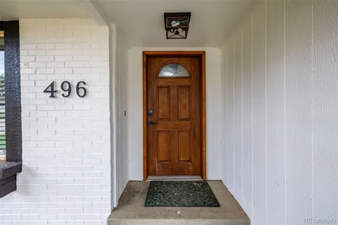 a view of an entryway door