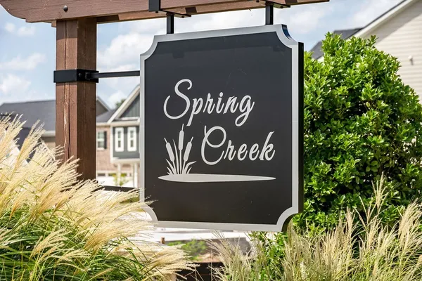 a view of outdoor space with sign broad