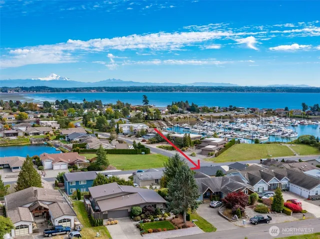 an aerial view of a city