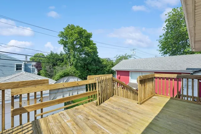 a backyard of a house with seating space