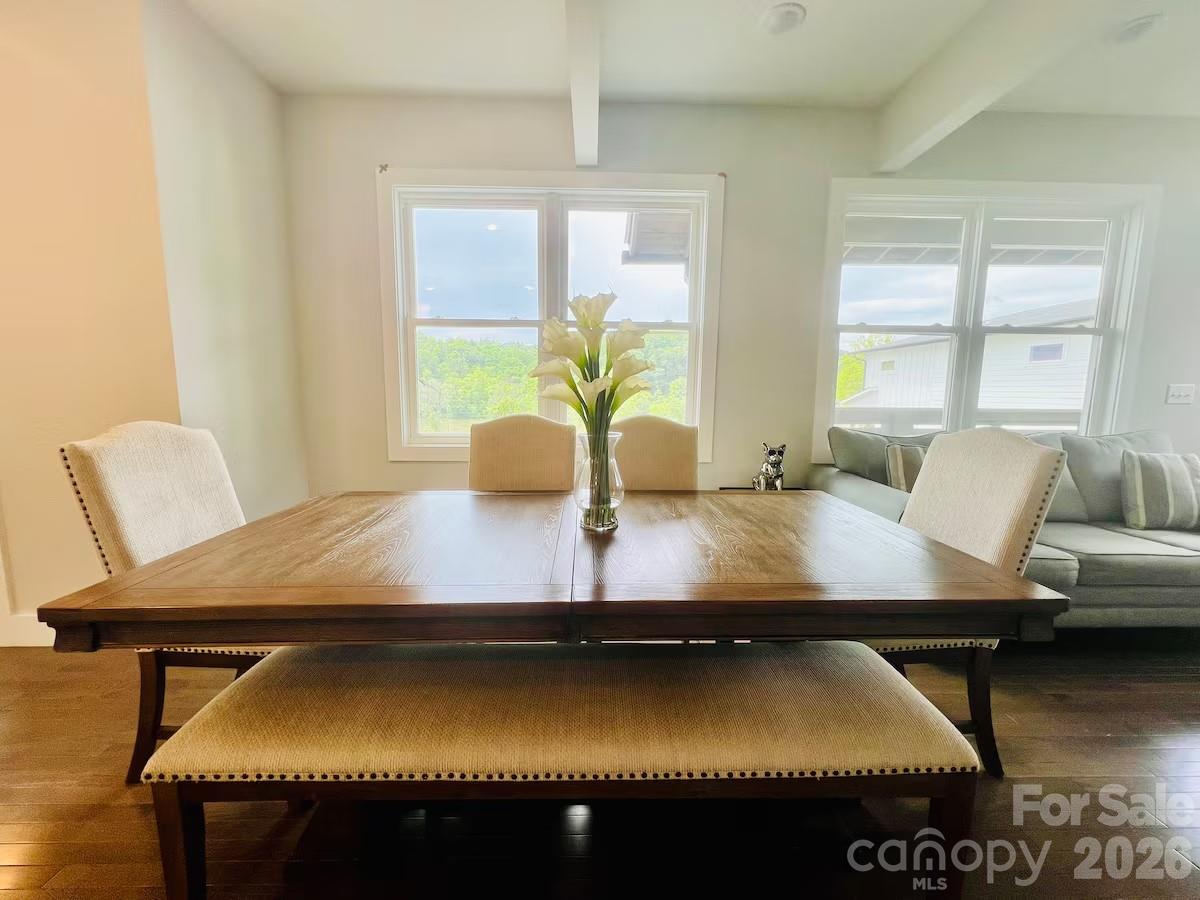 1063 Riverside Drive Asheville, NC 28804 - Photo 7 of 40 a view of a dining room with furniture window and wooden floor