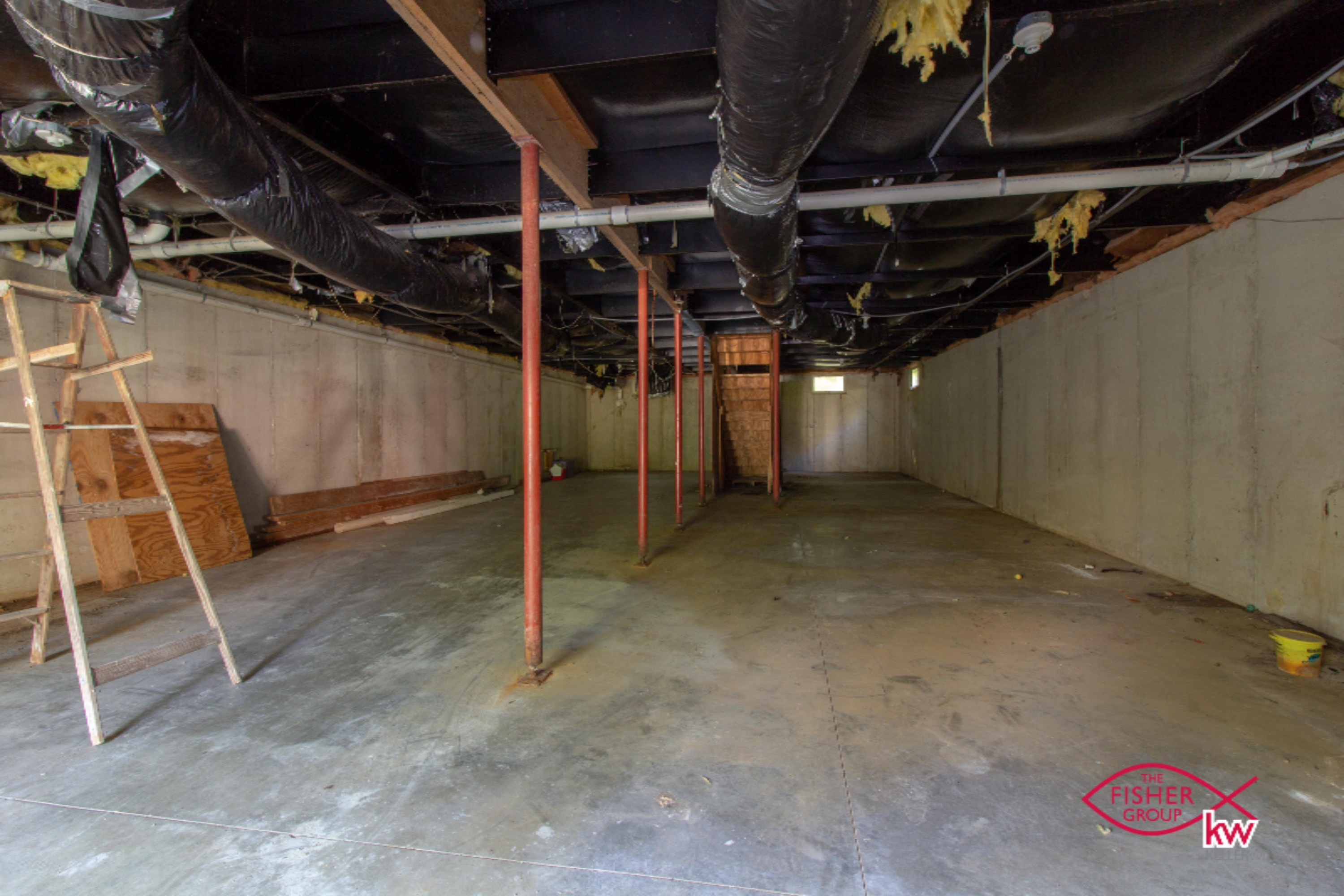 9104 Peck Lake Road Lowell, MI 49331 - Photo 18 of 31 Basement with insulated ductwork