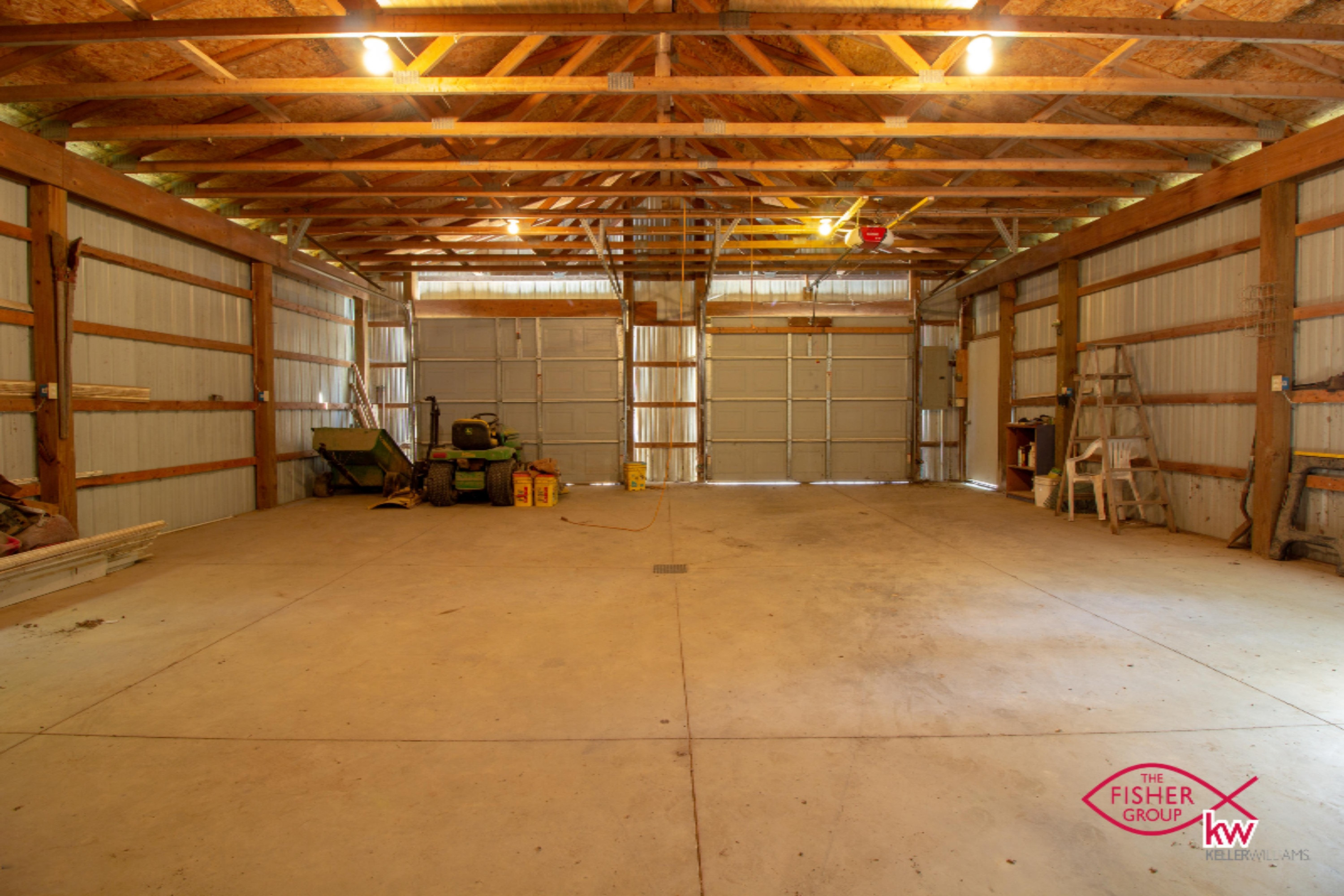 9104 Peck Lake Road Lowell, MI 49331 - Photo 25 of 31 Pole barn interior 2